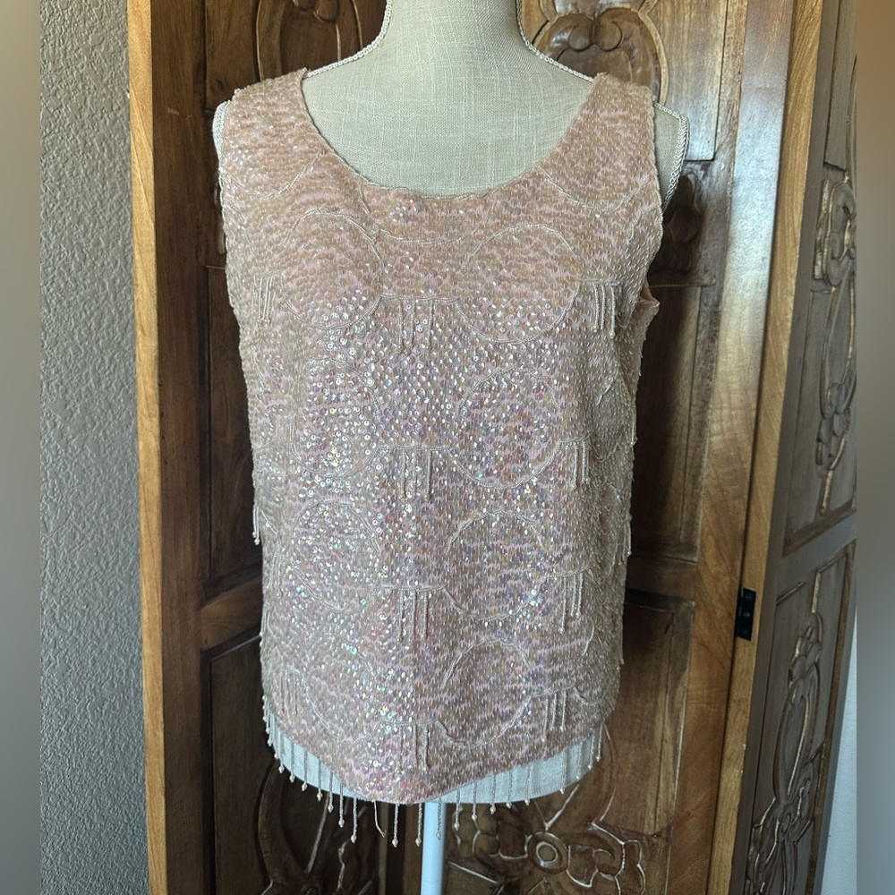 VINTAGE sequin tank.